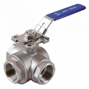 paslanmaz üç yollu vana